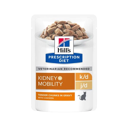 Hill's K/d + Mobility - Prescription Diet - Feline - Maaltijdzakje 3 Hill's K/d + Mobility - Prescription Diet - Feline - Maaltijdzakje