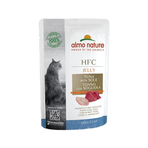 Almo Nature HFC Jelly Kattenvoer - Maaltijdzakje - Tonijn En Tong - Afbeelding 2