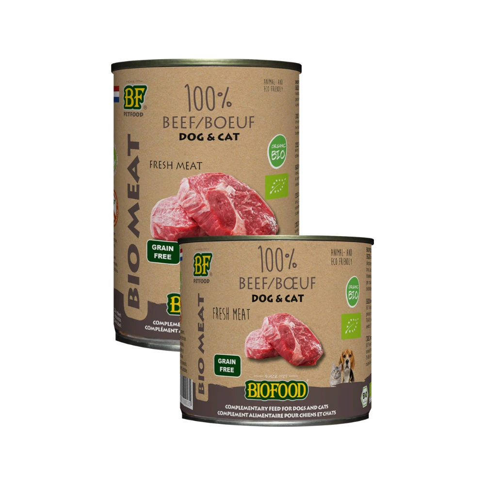 Biofood Organic 100% Rund - Hond & Kat 5 Biofood Organic 100% Rund - Hond & Kat - Afbeelding 3