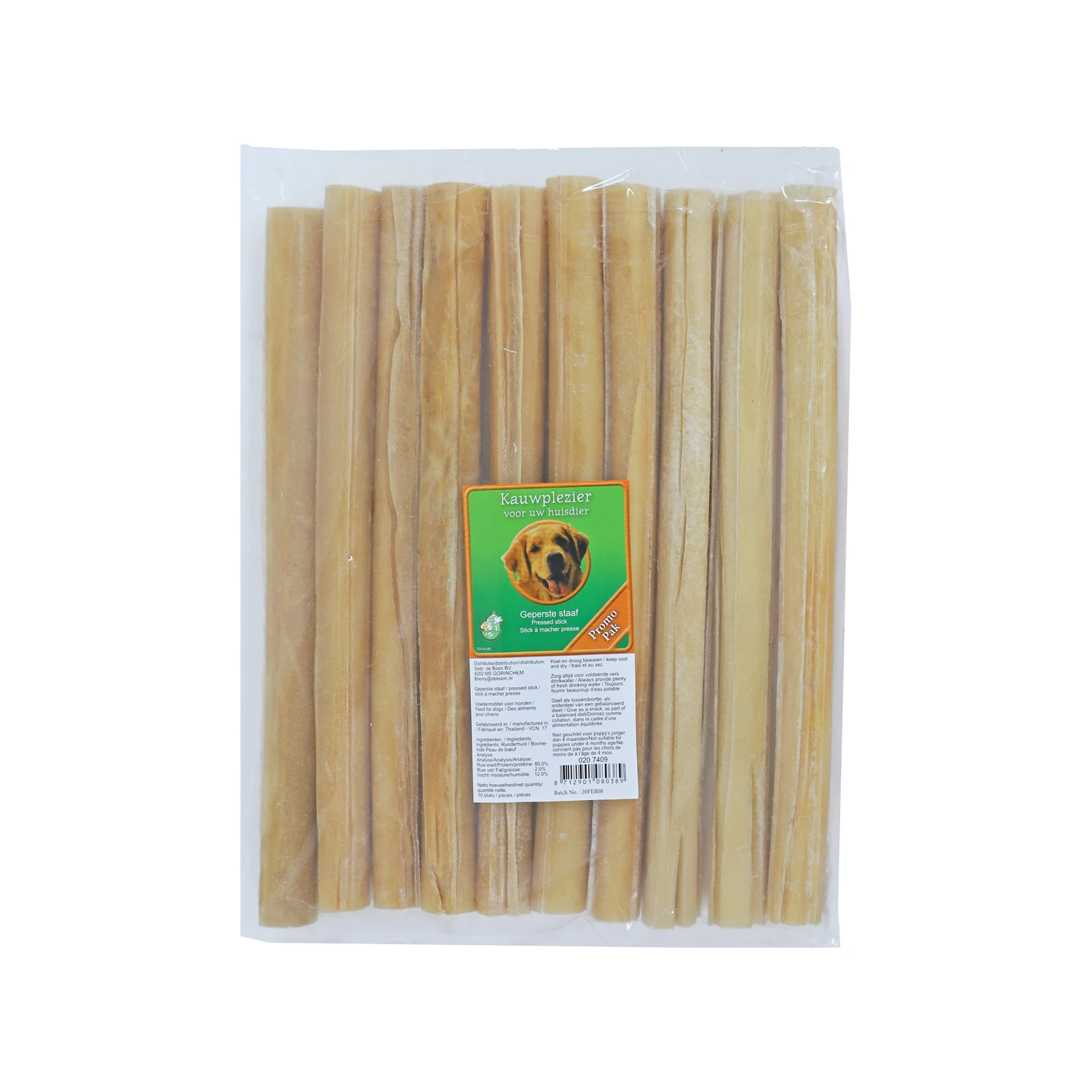 Boon Kauwstaaf 25 Cm 10 Stuks 4 Boon Kauwstaaf 25 Cm 10 Stuks - Afbeelding 2