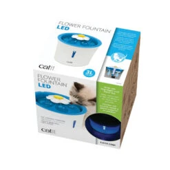 Catit Senses 2.0 Flower Fountain LED -Katten Honden Benodigdheden Winkel catit senses 20 flower fountain led 166672 0500 none