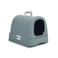 Curver Petlife Kattenbak -Katten Honden Benodigdheden Winkel curver petlife kattenbak misty blue 47442 1000 none