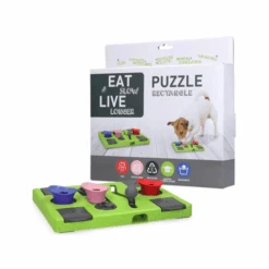 Eat Slow Live Longer Puzzle Antischrok Voerbak -Katten Honden Benodigdheden Winkel eat slow live longer puzzle rectangle 136178 0500 none