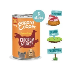 Edgard & Cooper Adult - Kip & Kalkoen - Blik 13 Edgard & Cooper Adult - Kip & Kalkoen - Blik -Katten Honden Benodigdheden Winkel edgard cooper adult kip kalkoen blik 173254 1000 none