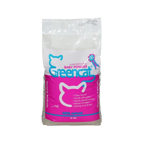 Greencat Baby Powder Kattenbakvulling 3 Greencat Baby Powder Kattenbakvulling