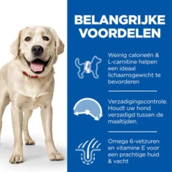 Hill's Science Plan Light - Large Adult Dog -Katten Honden Benodigdheden Winkel hills science plan adult light large 218766 0500 none
