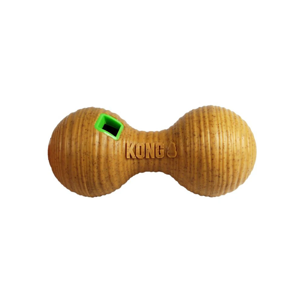 KONG Bamboe Voerbal Dumbell 5 KONG Bamboe Voerbal Dumbell - Afbeelding 3