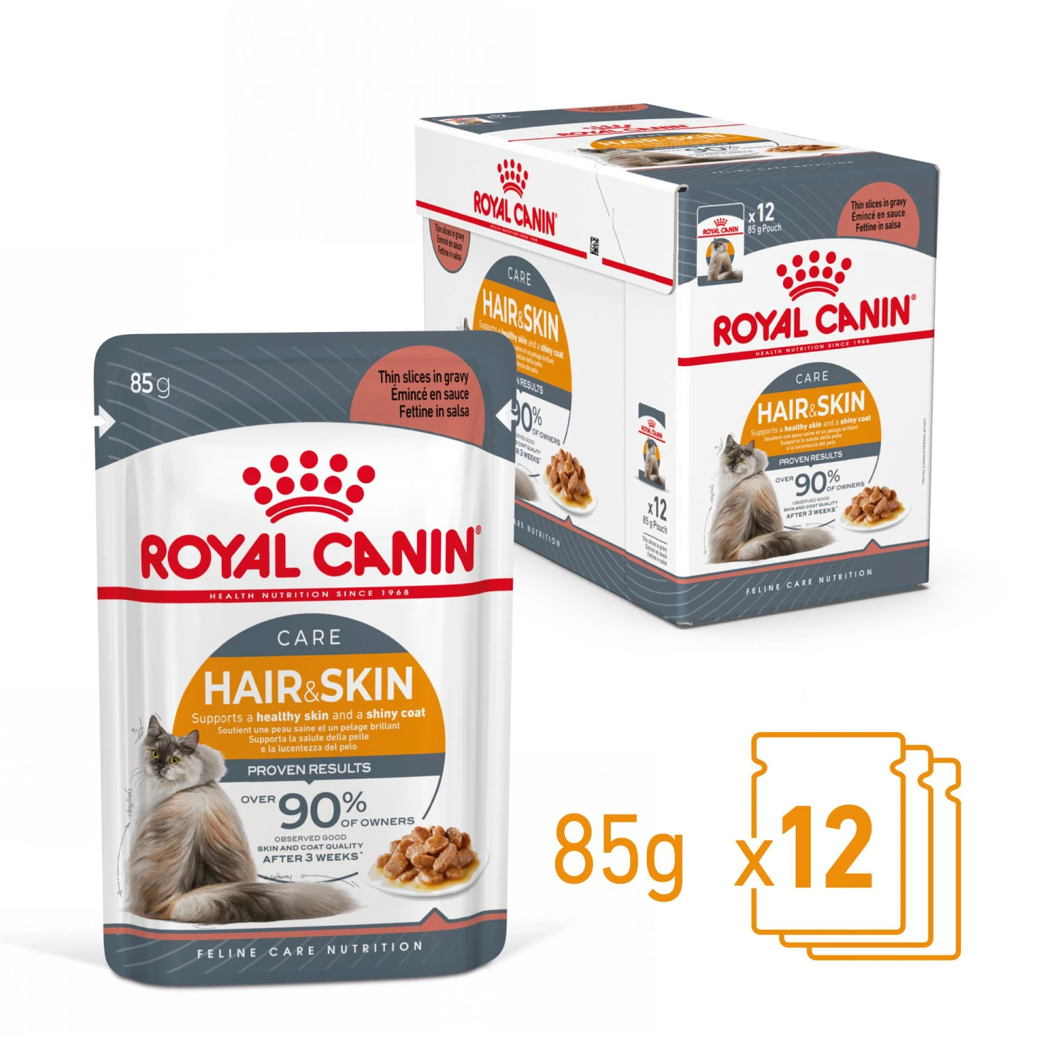 Royal Canin Hair & Skin In Gravy - Kattenvoer 7 Royal Canin Hair & Skin In Gravy - Kattenvoer - Afbeelding 5