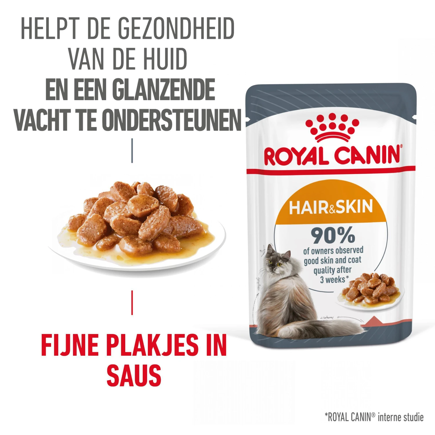 Royal Canin Hair & Skin In Gravy - Kattenvoer 4 Royal Canin Hair & Skin In Gravy - Kattenvoer - Afbeelding 2
