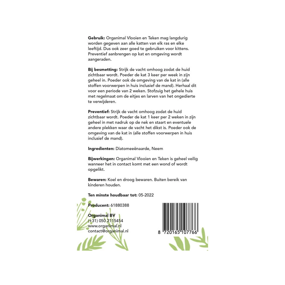 Organimal Vlooien En Teken - Kat 5 Organimal Vlooien En Teken - Kat - Afbeelding 3