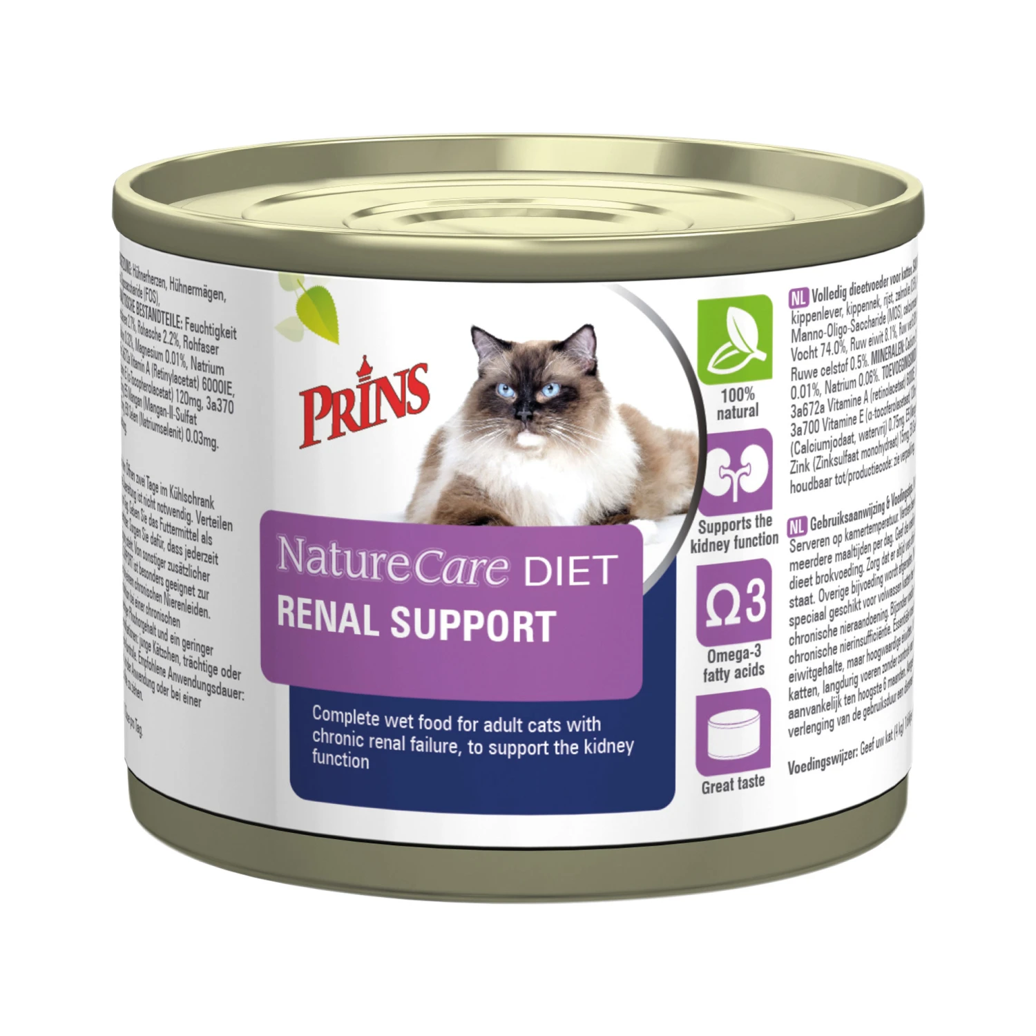 Prins NatureCare Diet Cat Renal Support 4 Prins NatureCare Diet Cat Renal Support - Afbeelding 2