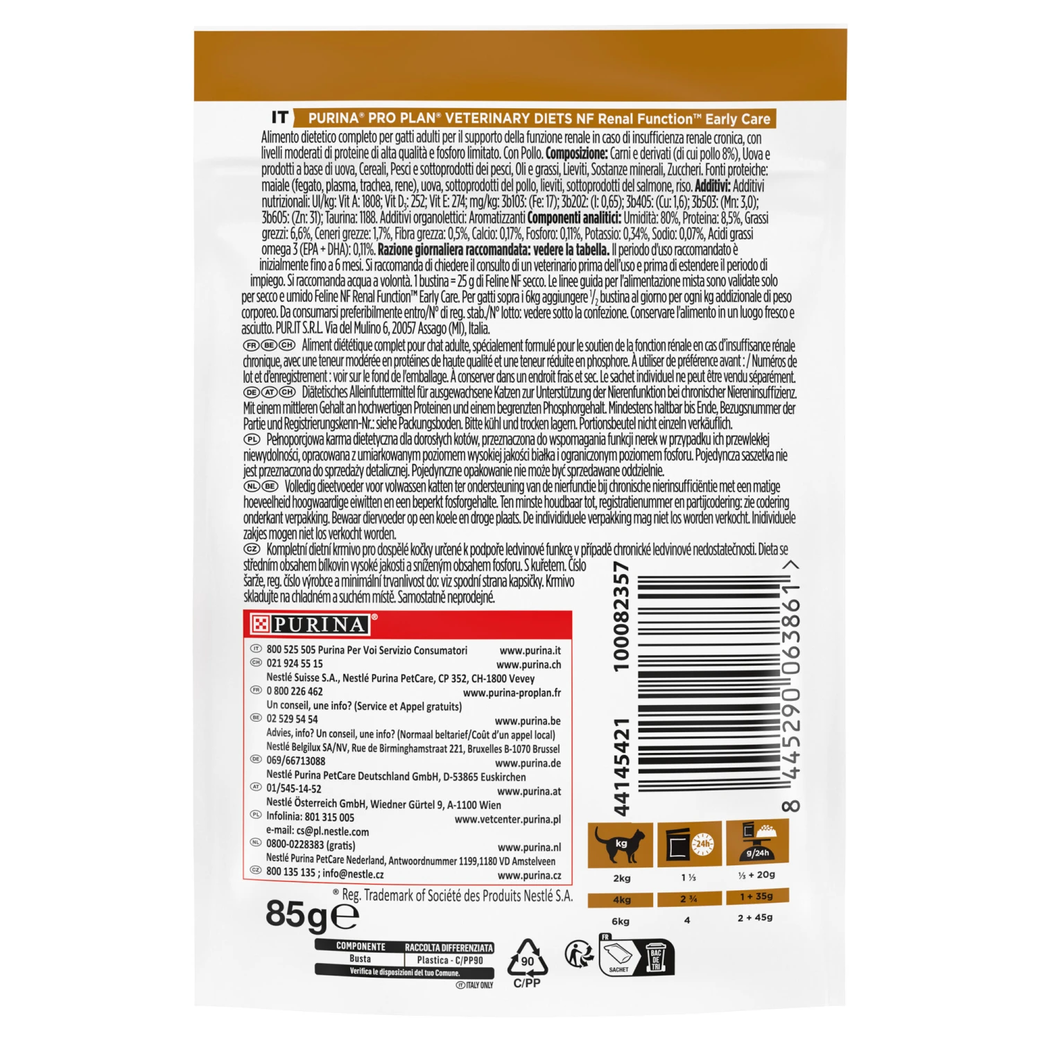 Purina Pro Plan Veterinary Diets NF Early Care Renal Function - Kat - Pouch Kip - Afbeelding 3